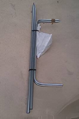 Modèle Barre 2 : Kit porte pour arceau pieds droits 1m10 de large
